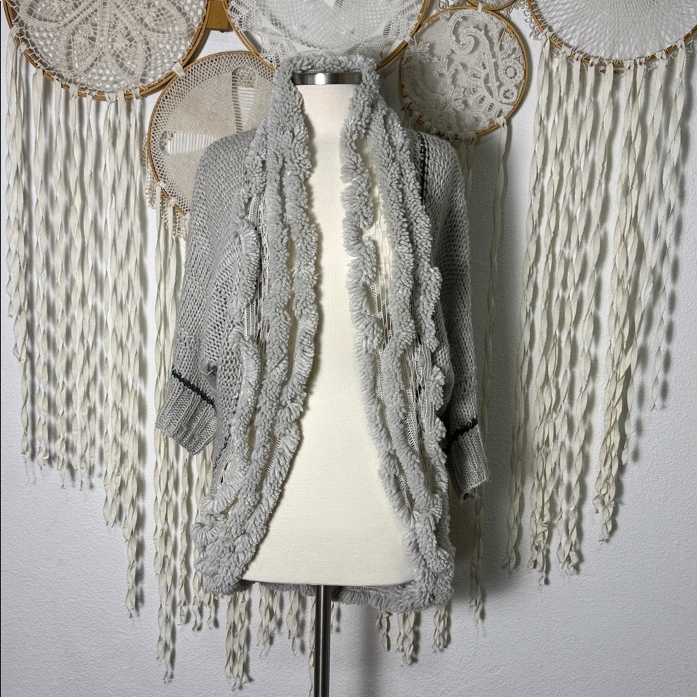 Anthropologie | Angel of The North Open Weave Cocoon Sweater XS/S-P